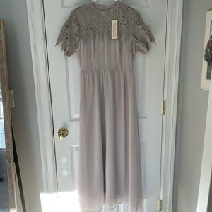 Gray Lacey long dress